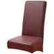 thumbnail image 1 of Cubierta de silla de comedor engrosar la cubierta protector de silla de comedor estirable de cuero PU, 1 of 5