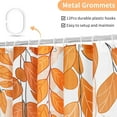 thumbnail image 3 of Small Stall Shower Curtain 36 x 72, Narrow Half Orange Eucalyptus Fabric Shower Curtain, Watercolor Leaves on The Top Floral Botanical Decorative Bathroom Shower Curtain Set with Hooks, 3 of 6