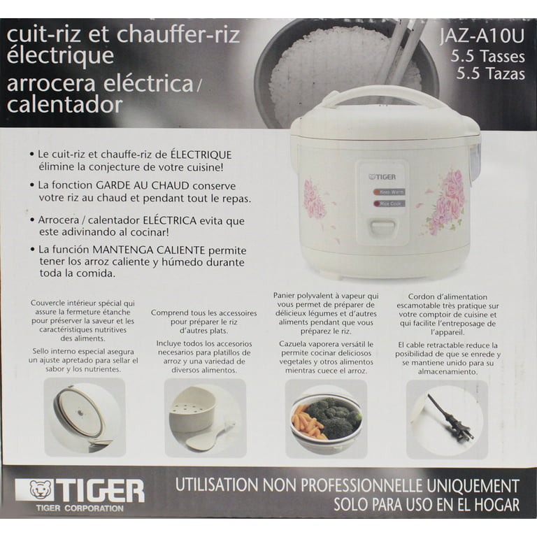 Tiger JAZA10U 5.5 Cup Rice Cooker/Steamer