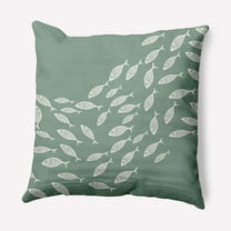 Simply Daisy 16" x 16" Escuela Nautical Indoor/Outdoor Throw Pillow