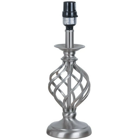 - Living Accents 17760-001 Table Lamp Base, Brushed Nickel