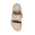 thumbnail image 5 of Steve Madden Hillary Taupe Slip On Rounded Open Toe Platform Braided Sandals (Taupe, 7), 5 of 10
