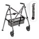 thumbnail image 1 of Andador Stander Wonder Walker Plus, andador ligero y plegable para adultos, personas mayores y ancianos. Plegable, fácil de transportar, con ruedas, deslizadores y bolsa, color nogal negro., 1 of 5