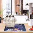thumbnail image 6 of Dish Drying Mat Microfiber Kitchen Dish Pad Counter Absorbent Drainer Rack 12"x18" Lovely Girl Bunny Moon Tree, 6 of 6