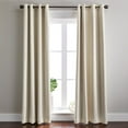 thumbnail image 1 of Better Homes & Gardens Linen Grommet Blackout Window Curtains Panel, 50" x 95", Ivory, 1 of 5