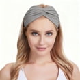 thumbnail image 2 of Lunxisen 2 Pcs Turban Headbands for Women Wide Vintage Head Wraps Knotted Cute Hair Band Accessories, 2 of 9