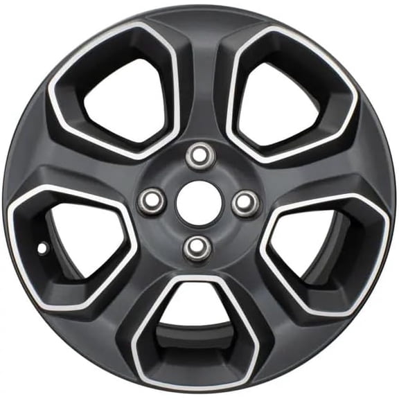 Remanufactured 5-Slot 16x6.5 inch Rim 4x108 +37.5mm Charcoal Matte Alloy Factory Wheel GN1Z1007E, 560-10148 For 2018 Ford EcoSport