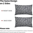 thumbnail image 4 of Navy Blue Beige Daisy Floral Lumbar Pillow Covers 12X20 Inch Vintage Flowers Pillow Cases Set of 2 Block Print Cotton Linen Throw Pillows Farmhouse Decor For Sofa Couch Porch Bed Cushion Outdoor, 4 of 6
