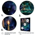 thumbnail image 3 of Designart "Chandelier Majestic Glow painting" Glam Floater Framed Wall Art Living Room, 3 of 7