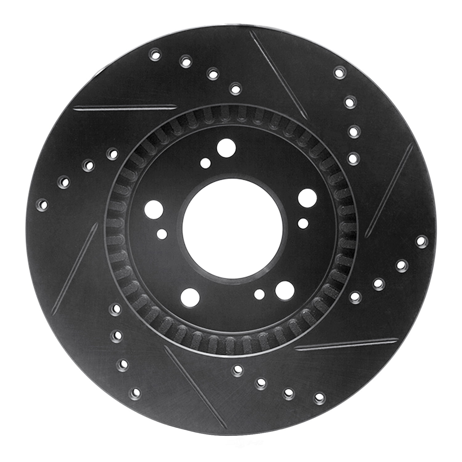 Dynamic Friction Company 633-59040L DFC Brake Rotor - Drilled And Slotted - Black