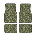 thumbnail image 2 of Uemuo Car Floor Mats - Green Skulls Pattern Carpet Floor Mats for Cars, Auto Accessories Front & Rear Car Floor Foot Mat Sets of 4 Pieces, 2 of 6