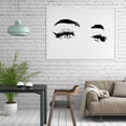 thumbnail image 3 of maskred Eyebrows Wall Sticker Make Up Fashionable Wallpaper Eyelashes Personalized Transparent Home Decor Wide Application, 3 of 6