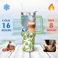 thumbnail image 4 of 40oz Mexican Edible Cactus Stainless Steel Flip Straw Tumbler Spill Proof Travel Cup Double Wall Vacuum Insulated Coffee Mug with Top Handle, 4 of 6
