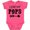 Vintage Hot Pink, variant on Inktastic I Love My Pops with Arrow Boys or Girls Baby Bodysuit
