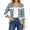Multicolor, variant on EANJE Women Christmas Graphic Open Front Cardigan, 3/4 Sleeve Loose Lightweight Shrug, Casual Printed Thin Knit Layering Top Multicolor M