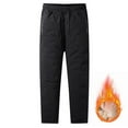 thumbnail image 2 of safuny Men's Drawstring Trousers Big&Tall Straight Leg Pants with Pockets Winter Thicken Lounge Pants Casual Sweatpants Fashion Activewear Jog Pants Fleece Black XXXL, 2 of 7