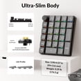 thumbnail image 4 of Keychron K0 Max Teclado numérico inalámbrico RGB intercambiable en caliente, 4 of 9