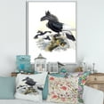 thumbnail image 2 of Designart 'Ancient Australian Birds XVI' Traditional Framed Canvas Wall Art Print, 2 of 5