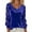 Blue, variant on Womens Velvet Long Sleeve T Shirt With Glitter Stacked Collar Elegant Blouse Top Casual Party Outfits