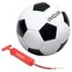 thumbnail image 1 of GoSports Balón de fútbol clásico en blanco y negro con bomba premium, disponible como balones individuales o en paquete de 6, elige tu tamaño, 1 of 1