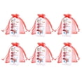 thumbnail image 3 of Llavero de ángel, 20 llaveros con campanas de ángel, rojo, blanco apagado, llavero para fiestas, diseñado para precisión Jadeshay A, 3 of 8