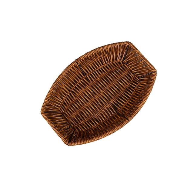 S Plastic Wicker Style Basket Snack Fruit and Vegetable Storage Basket Bread Basket Multi Purpose Storage Basket for Home Decor
