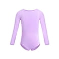 thumbnail image 3 of iEFiEL Girls Long Sleeves Ballet Dance Gymnastics Leotard with Chiffon Tied Skirt Outfit Set, 3 of 6