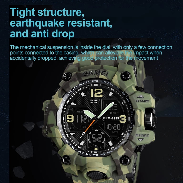 SKMEI Men's Military Sports Watch with Digital Display photo 6