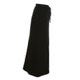 thumbnail image 4 of hirigin Women's Spring Autumn Long Skirt Black Low Waist Flared Style Zipper Denim Skirt, 4 of 9