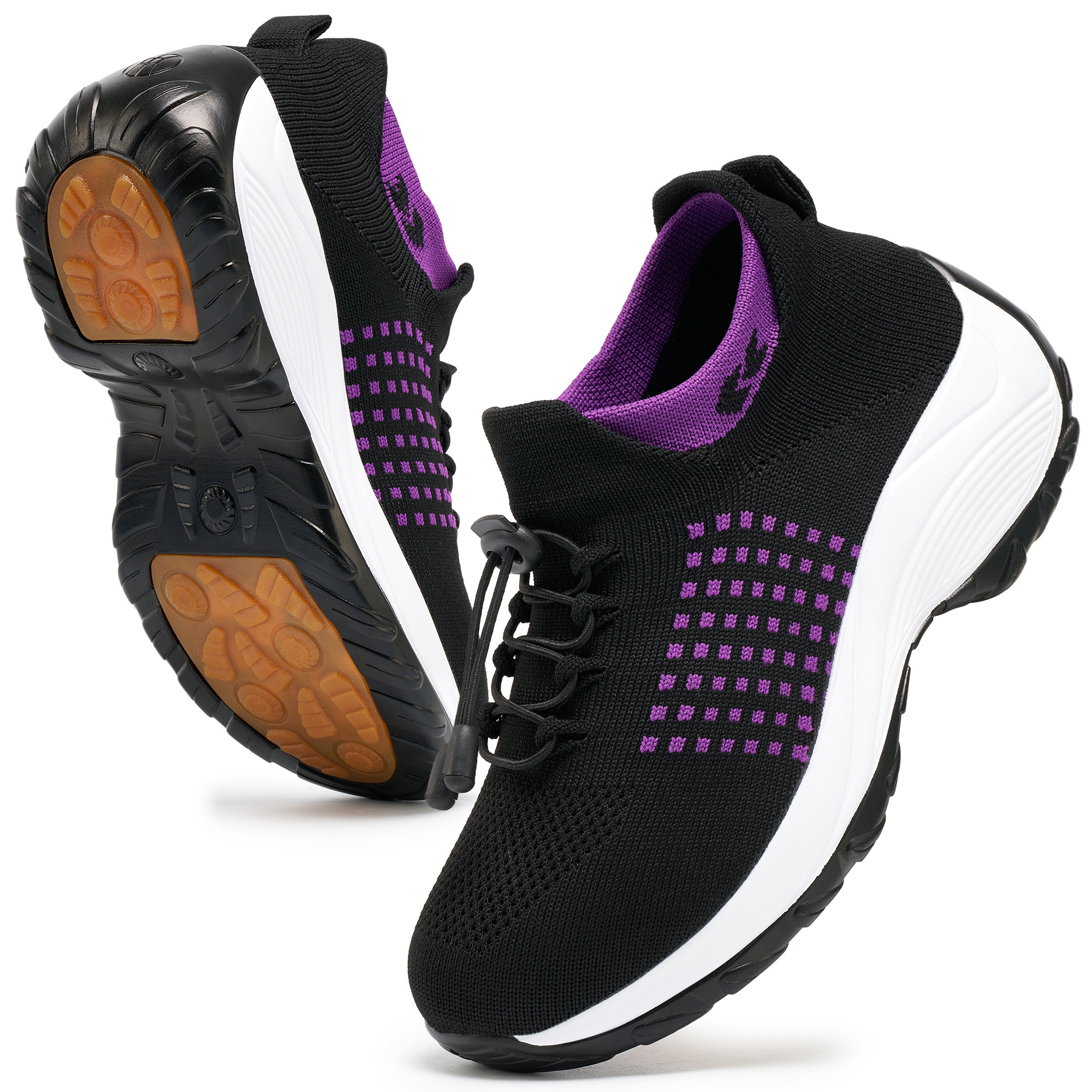 Decould sylf Women's Walking Shoes Lightweight Cushioned Breathable Non-Slip Casual Sneakers
