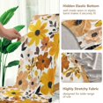 thumbnail image 5 of Yayeee 4 Pack Dining Chair Covers Stretch Parson Chairs Slipcovers Seat Protector, Yellow Flowers, 5 of 6