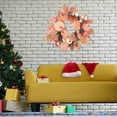 thumbnail image 4 of Guanhe Fall Wreath Autumn Front Door Maple Leaf Wreath Harvest Wreath, Round Leaves Fall Decorations for Outside Indoor Wall Window Festival Decor, 4 of 7