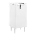 thumbnail image 4 of Pemberly Row Armoire à Bijoux en Bois à 7 Tiroirs avec Dessus Rabattable, Blanc, 4 of 17