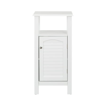 Elegant Home Fashions Sierra 1-Door Bathroom Storage Floor Cabinet with Open Shelf