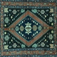 thumbnail image 1 of Ahgly Company Indoor Square Persian Light Blue Traditional Area Rugs, 4' Square, 1 of 4