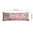 thumbnail image 5 of Decorative Paisley Print Body Pillow Cover - Aesthetic Geometric Design 20x54, Invisible Zipper Closure, Stretchy & Skin-Friendly Fabric, 5 of 5