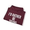 thumbnail image 4 of Skiing Hoodie, Gifts, Hooded Sweatshirt, 4 of 4