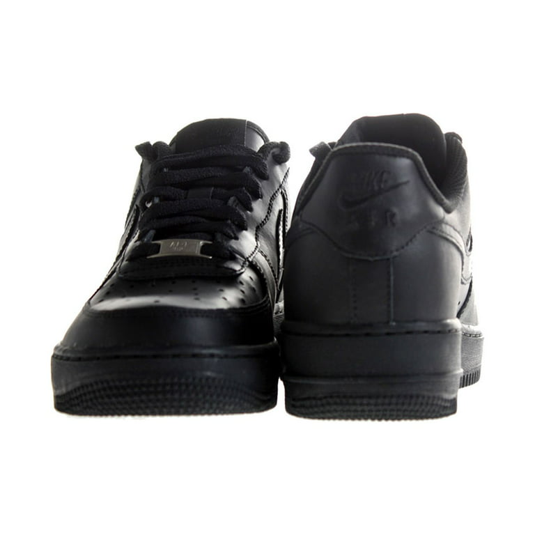 Sada Rebaño Composición Nike 314192-009: Air Force 1 GS Kids Trainers Black Sneaker - Walmart.com