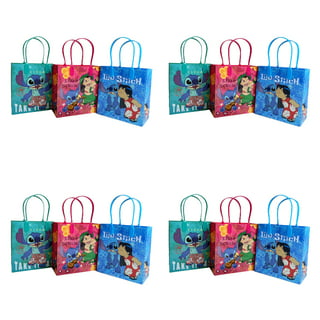 Pluma 12 Pcs Lilo & Stitch Birthday Goody Gift Loot Favor Bags Party Supplies, Red Yellow Black