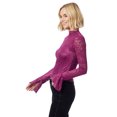 thumbnail image 4 of Jessica Simpson Women's and Women's Plus Sarah Lace Mesh Top, Sizes XS-4X, 4 of 6
