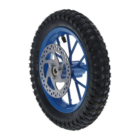 Wchiuoe Front Tire,Rubber Front Wheel Tire 12.5x2.75in Disc Brake Sprocket Bolts For 47cc 49cc 2 Stroke Mini Dirt Bike