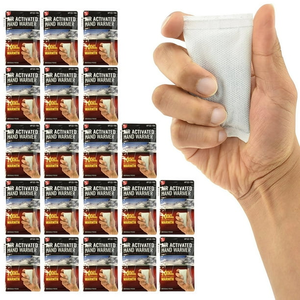 20 Pc Instant Heat Packs Hand Warmer Camping Outdoors Feet Body