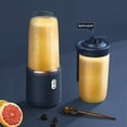thumbnail image 4 of 2-in-1 USB Blender & Juicer with 6 Stainless Steel Blades  Dual 500ml Cups for Smoothies  Shakes & Juices  Portable for Travel  Gym  Camping - Perfect Gift for Health Enthusiasts., 4 of 6