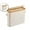 White, variant on WNFJR Toilet Paper Storage Basket with Lid, Bamboo Toilet Paper Storage Holder Stand Organizer for Bathroom, Toilet Paper Storage Box Container with Handle, Tissue Holder Bin for RV Closet