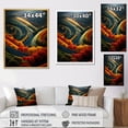 thumbnail image 4 of Designart "Contemporary Vineyard Scenery I" Landscape & Nature Floater Framed Wall Art Print, 4 of 7