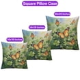 thumbnail image 5 of Happy Monarch Butterfly Welcome St Patrick's Day Lucky Shamrocks Clover Pillowcase Double Sided Wild Butterfly Lover Pillow Case Covers - 22001, 5 of 5