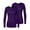 Purple, variant on Underscrubs for Women 2 Pack - Long Sleeve Underscrub Comfort Tee