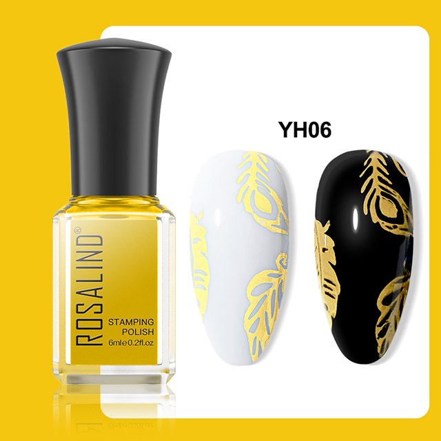 Hot6sl Ofertas de La Semana Aceite de Impresión de Uñas Aceite para Impresión de Artefacto Uñas Herramienta Plantilla Impresión de Diseño de Tablero de Uñas Diy 6 Ml