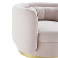 thumbnail image 5 of Modway Relish Performance Velvet Swivel Chair in Gold Pink, 5 of 7