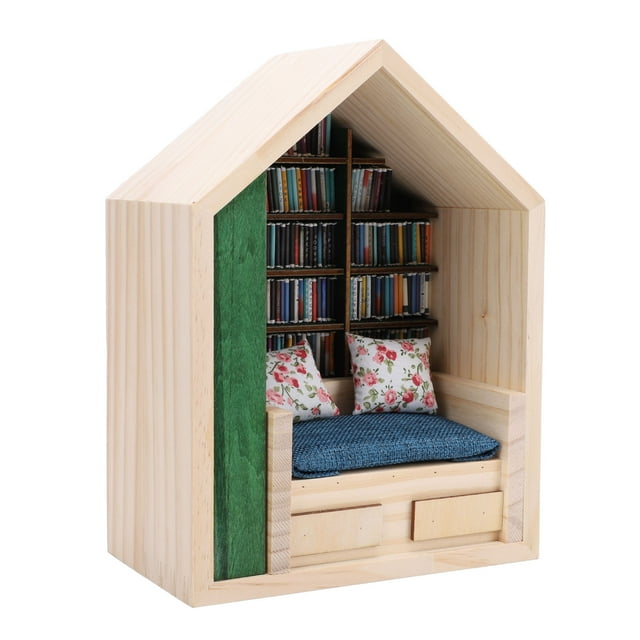 Anxiety Bookshelf, Miniature Bookshelf Delicate Craftsmanship Stress Reliever for Children